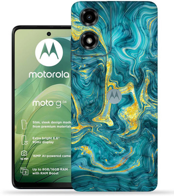 OggyBaba Moto G04 Mobile Skin(Golden Lava)