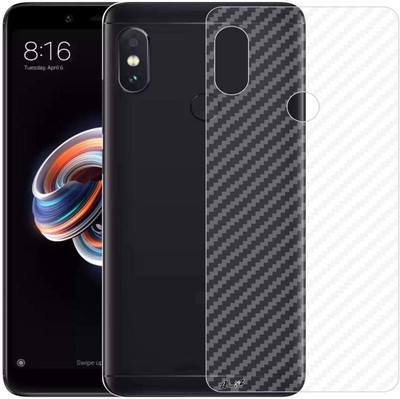 Sharp beak [Pack of 2] Back Transparent Screen Guard Sticker For REDMI NOTE 5 PRO Mobile Skin(White)