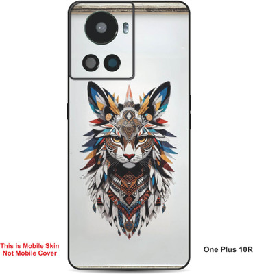 VYBE The Smart Choice One Plus 10R Cat Embossed Mobile Skin(Multi Colour 30)