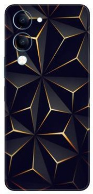 Vcare GadGets iQOO Z10 Lite (5G) Mobile Skin(Black & Gold)
