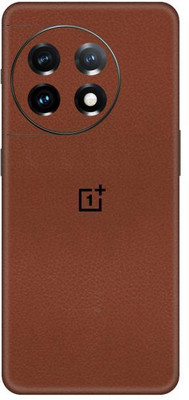 Vcare GadGets One Plus 11 5G With Logo Mobile Skin(Brown)