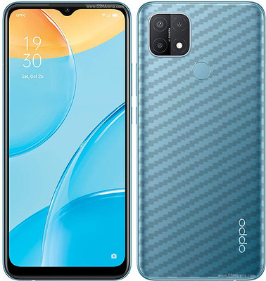 candeal mart Oppo A15 carbon fiber 3D back skin / Back sticker Mobile Skin / Protective film Mobile Skin(Transparent)