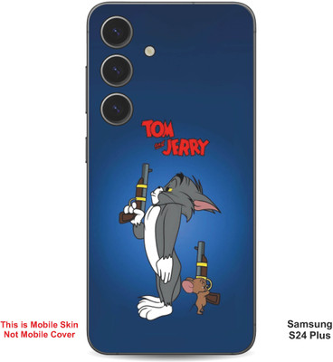 VYBE The Smart Choice Samsung S24 Plus Tom & Jerry Embossed Mobile Skin(Fun Blue 1)