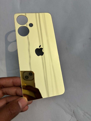 TWUAOP REDMI 13C 5G, MIRROR BACK PANNEL ACRYLIC SHEET Mobile Skin(Gold)