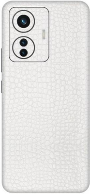 Vcare GadGets iQOO Z6 Mobile Skin(White Textured Leather)