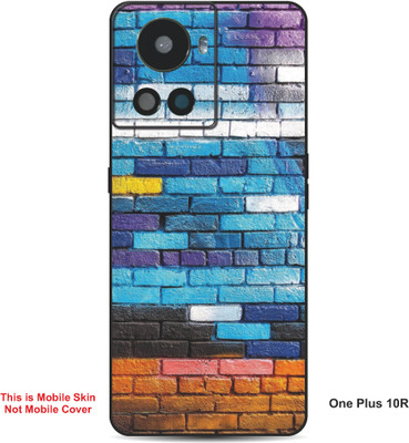VYBE The Smart Choice One Plus 10R Art Embossed Mobile Skin(Peacock Blue A9)