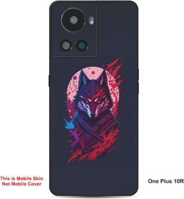 VYBE The Smart Choice One Plus 10R Wolf Embossed Mobile Skin(Flamingo Pink)