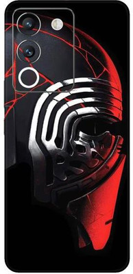 Vcare GadGets Red Black White Vivo Y200 5G Mobile Skin(Multicolor)