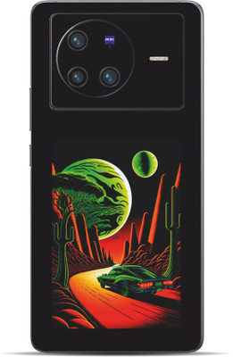 VYBE Vivo X80 Theme Mobile Skin Mobile Skin(Charcol Blue 41)