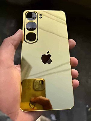 HANS LSR VIVO Y300 5G BACK PANNEL MIRROR ACRYLIC SHEET Mobile Skin(GOLDEN)