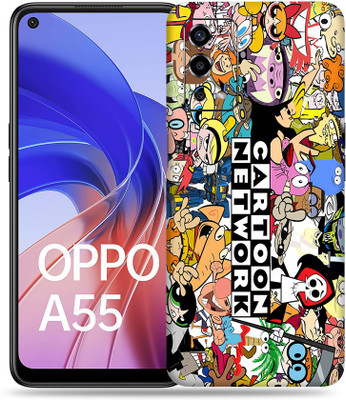 SkinoMania Oppo-A55 Mobile Skin(Multicolour Cartoon Network)