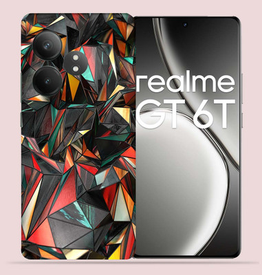 OggyBaba Realme GT 6T 5g Mobile Skin(Polygon Red)