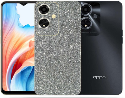 BugguSkin OPPO A59 5G Mobile Skin(Ulltra Super Sparkling Grey Glitter Skin With High Matte Finish., Mobile Skin (Back+Side+Camera))
