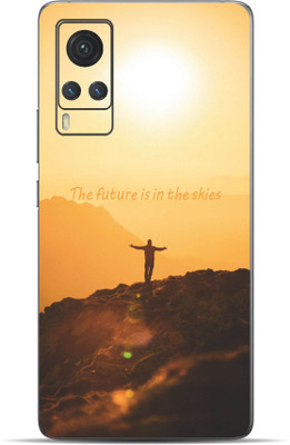 VYBE Vivo X60 Them Mobile Skin Mobile Skin(Earth Yellow 37)