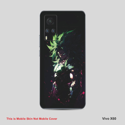 VYBE The Smart Choice Vivo X60 Goku Mobile Skin Mobile Skin(Olive Green A5)