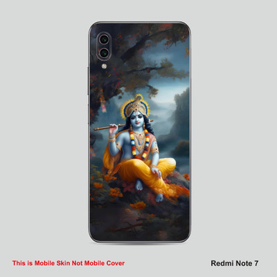 VYBE The Smart Choice Redmi Note 7 Krishna Embossed Mobile Skin(Multicolor885)