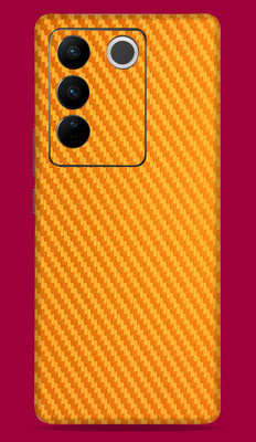 SkinoMania Vivo V27 Pro 5G Mobile Skin(Golden-CF)