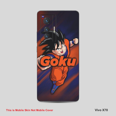 VYBE The Smart Choice Vivo X70 Goku Mobile Skin Mobile Skin(Woody Brown A7)