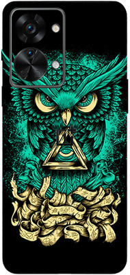 LAMHA One Plus Nord 2T 5G, one plus nord 2t 5g Mobile Skin(Ultra Super Green Owl With High Matte Finish.)