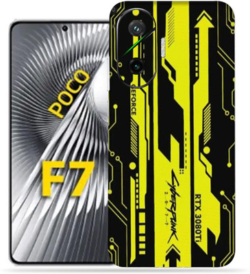 OggyBaba OggyBaba Poco F7 5g Mobile Skin(Cyberpunk Yellow Black)