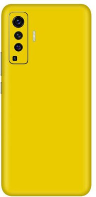 Vcare GadGets Vivo X50 Mobile Skin(Yellow Glossy)