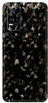 Vcare GadGets Vivo Y21e 5 G Mobile Skin(Black Diamond Crystal)