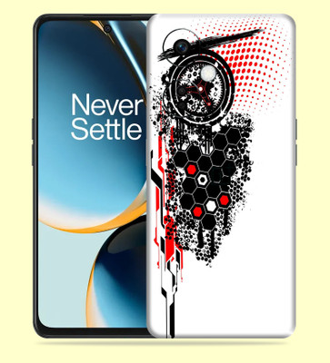 SkinoMania OnePlus Nord CE 3 Lite 5G Mobile Skin(Multicolor Trash-hexagon-polka)