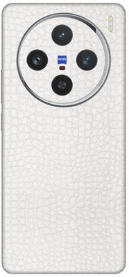 Vcare GadGets White Textured Leather X100 5G Mobile Skin(White)