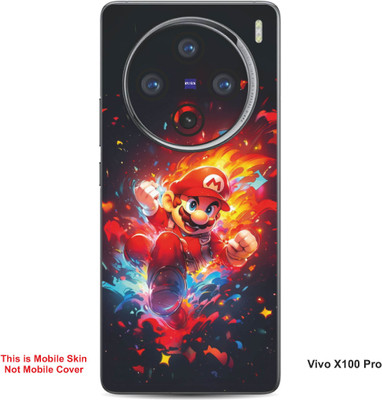 VYBE The Smart Choice Vivo X100 Pro Super Mario Embossed Mobile Skin(Lava Red B16)