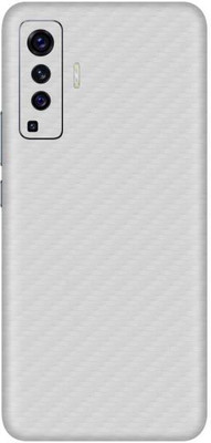 Vcare GadGets Vivo X50 Mobile Skin(Fiber Carbon White)