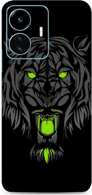SkinoMania Vivo Iqoo Z6 Lite 5G Mobile Skin(Multicolor Tiger Green)