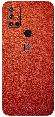 TJ CREATION OnePlus Nord N10 5G Mobile Skin(Ultra Super Red Leather Skin With High Matte Finish.)
