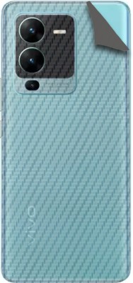 TJ CREATION Vivo V25 pro 5g Mobile Skin(Ultra Super Transparent Carbon Fiber Skin With High Matte Finish.)