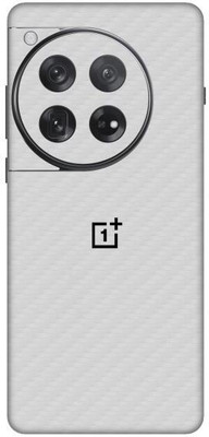 Vcare GadGets Fiber Carbon White OnePlus 12 5G With Logo Mobile Skin(Fiber Carbon White)