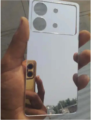 TWUAOP POCO X6 NEO 5G MOBILE SKIN BACK PANNEL ACRYLIC MIRROR SHEET Mobile Skin(Silver)