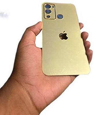 TWUAOP INFINIX HOT 12I MOBILE SKIN BACK PANNEL ACRYLIC MIRROR SHEET Mobile Skin(Gold)