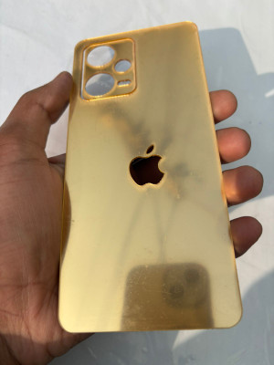 TWUAOP REDMI NOTE 12 PRO 5G MIRROR BACK PANNEL ACRYLIC SHEET APPLE Mobile Skin(Gold)