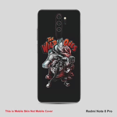VYBE The Smart Choice Redmi Note 8 Pro The Wilid One Mobile Skin Mobile Skin(Black Cow A26)