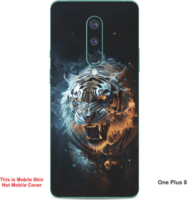 VYBE The Smart Choice One Plus 8 Tiger Embossed Mobile Skin(Congo Brow 23)