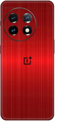 Vcare GadGets One Plus 11 5G With Logo Mobile Skin(Red)