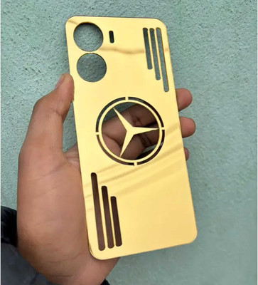 Mokteck VIVO Y16 Gold Mirror Finish Back Panel Mobile Skin(Gold)