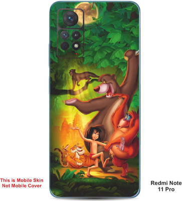 VYBE The Smart Choice Redmi Note 11 Pro Jungle Book Embossed Mobile Skin(Green Pea A1)