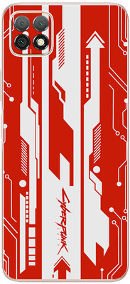 FCS Huawei Enjoy 20 5G Printed Back skin Mobile Skin(Cyber Punk Red)