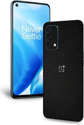 WeCre8 Skin's Oneplus Nord N200 5G Mobile Skin(Black Leather Mobile Skin With Cleaning Wipe)