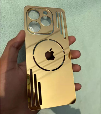 Mokteck INFINIX HOT 40i 5G GOLD_Glossy Glass Finish Back Panel Skin with Logo Mobile Skin(Gold)