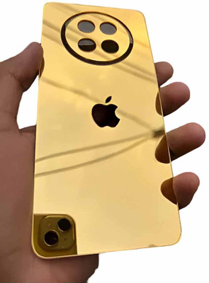 HANS LSR Realme Narzo 70 Pro BACK PANNEL MIRROR ACRYLIC SHEET Mobile Skin(GOLDEN)