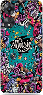 SkinoMania OPPO A78 5G Mobile Skin(Multicolor Music)