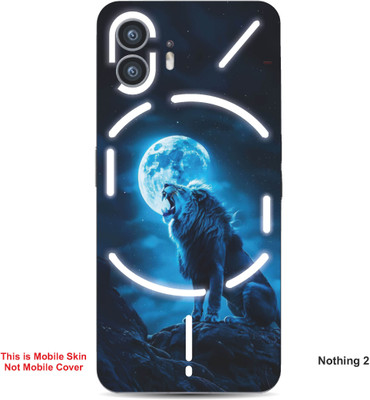 VYBE The Smart Choice Nothing 2 Lion Embossed Mobile Skin(Water Blue 6)