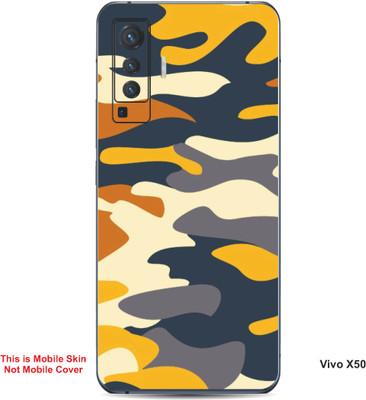 VYBE The Smart Choice Vivo X50 Art Embossed Mobile Skin(Egg White 8)
