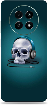 SkinoMania Realme Narzo 70x 5G Premium Vinyl Mobile Skin (Multicolor) Mobile Skin(Skull Music)